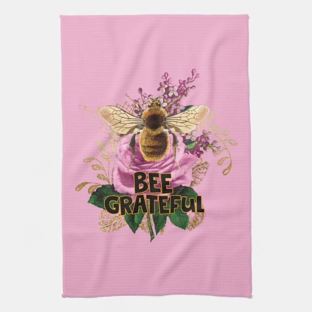 Paño De Cocina Bee Graying (Vertical)