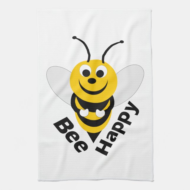 Paño De Cocina Bee Happy (Vertical)
