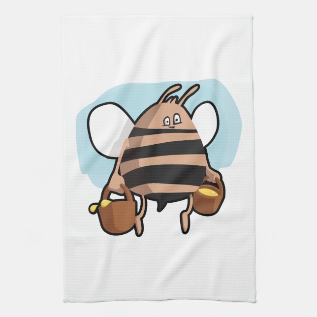 Paño De Cocina Bee personalizado (Vertical)