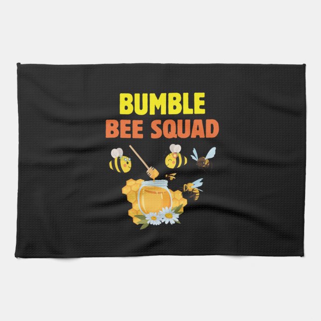 Paño De Cocina Beekeeper Art Bumble Bee Squad 2 (Horizontal)