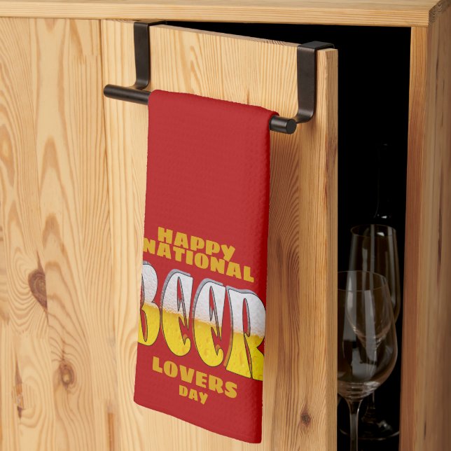 Paño De Cocina Beer Lovers Day (Pliegue de tercios)