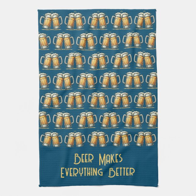 Paño De Cocina Beer Makes Everything Better Kitchen Towel (Vertical)