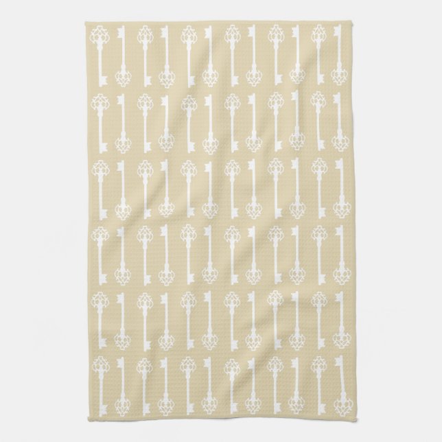 Paño De Cocina Beeswax Victorian Keys (Vertical)
