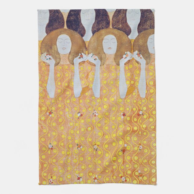 Paño De Cocina Beethoven Frieze (detalle), Gustav Klimt (Vertical)