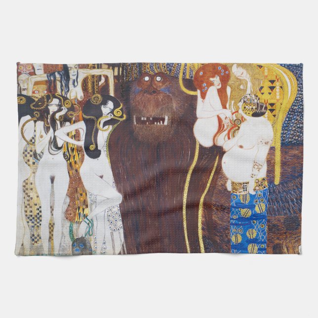 Paño De Cocina Beethoven Frieze (detalle), Gustav Klimt (Horizontal)