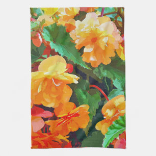 PAÑO DE COCINA BEGONIAS