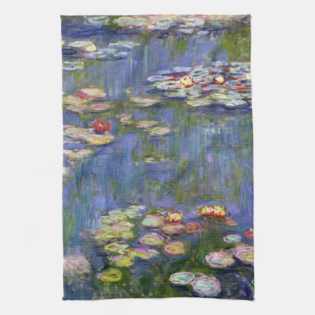 Paño De Cocina Bella Artes Monet Water Lilies (1916) (Vertical)