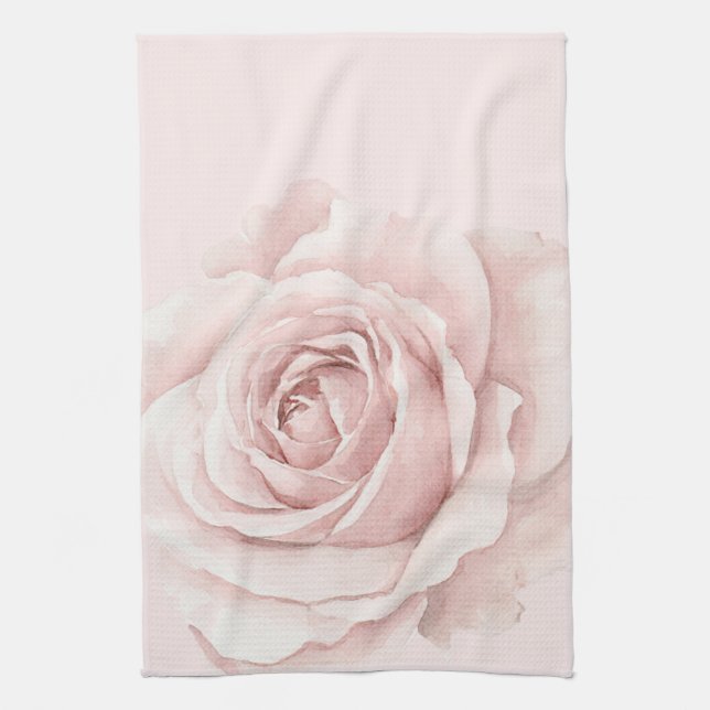 Paño De Cocina Bella Rosa Hermosa Flor Rosa (Vertical)