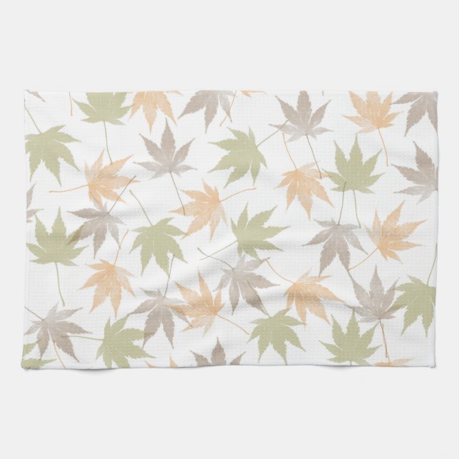 Paño De Cocina Belleza de hojas de otoño (Horizontal)