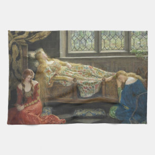 Paño De Cocina Belleza durmiente (por John Collier)