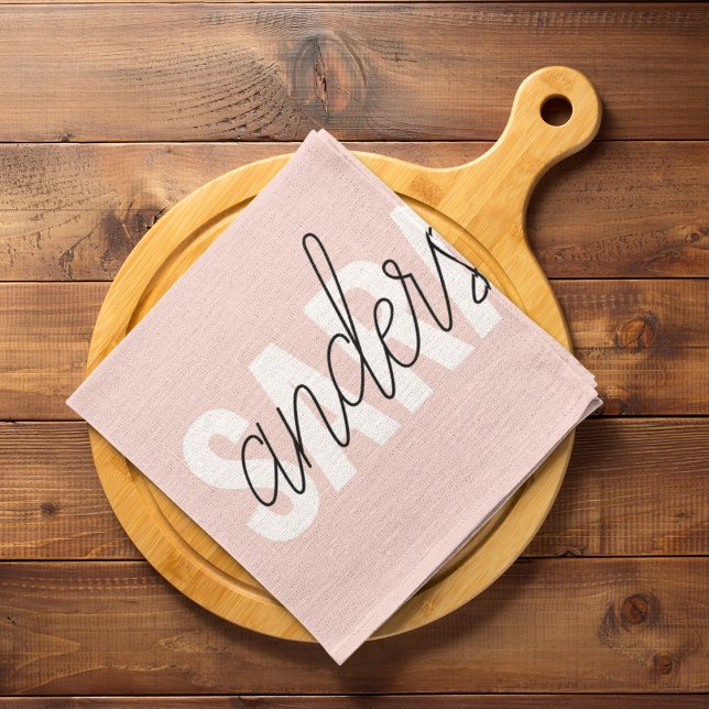 Paño De Cocina Belleza rosa pastel moderna Personalizada (Subido por el creador)