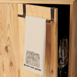 Paño De Cocina Bendición Esta Casa con texto y plantilla de image