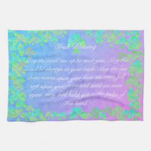 Paño De Cocina Bendición irlandesa: "Que el camino se levante pa