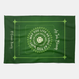 Paño De Cocina Bendición irlandesa | Que vivas todo el tiempo que