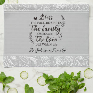 Paño De Cocina Bendiciones de Paisley personalizadas para la fami
