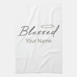 Paño De Cocina Bendito Halo Diseño Religioso Para Regalo Cristian