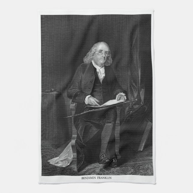 Paño De Cocina Benjamin Franklin (Vertical)