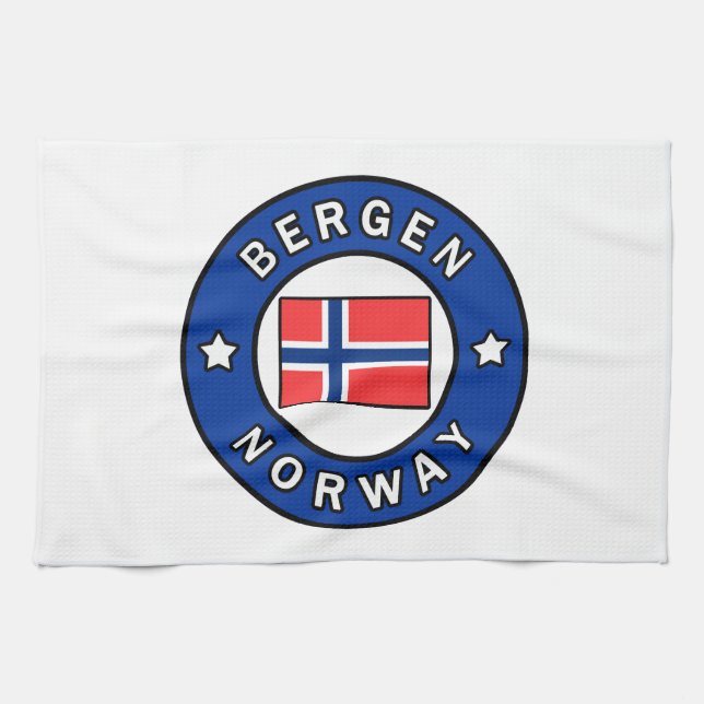 Paño De Cocina Bergen Noruega (Horizontal)