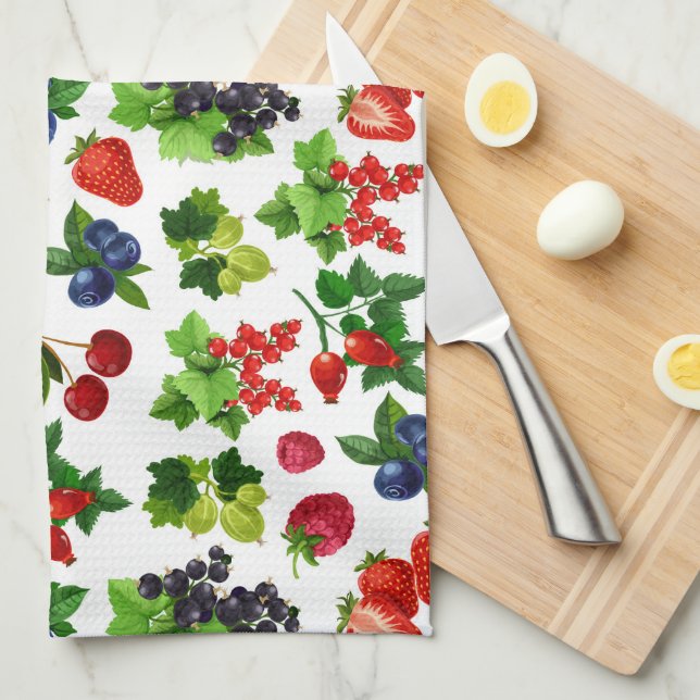 Paño De Cocina Berry Berry (Doblado Cuarto)