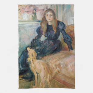 Paño De Cocina Berthe Morisot - Julie y su Greyhound Laerte