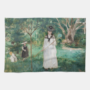 Paño De Cocina Berthe Morisot - La caza de mariposas