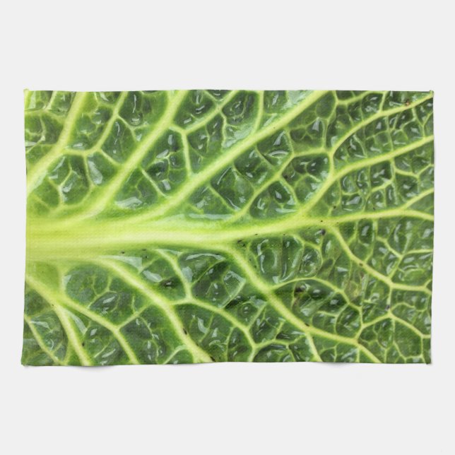Paño De Cocina Berza chou repollo de milán Savoy cabbage vert (Horizontal)