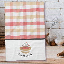 Paño De Cocina Besa La Cocina Acogedora Y Acogedora