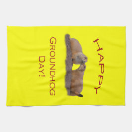 Paño De Cocina Beso del día de la marmota