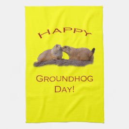 Paño De Cocina Beso del día de la marmota