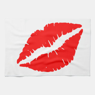Paño De Cocina Beso rojo