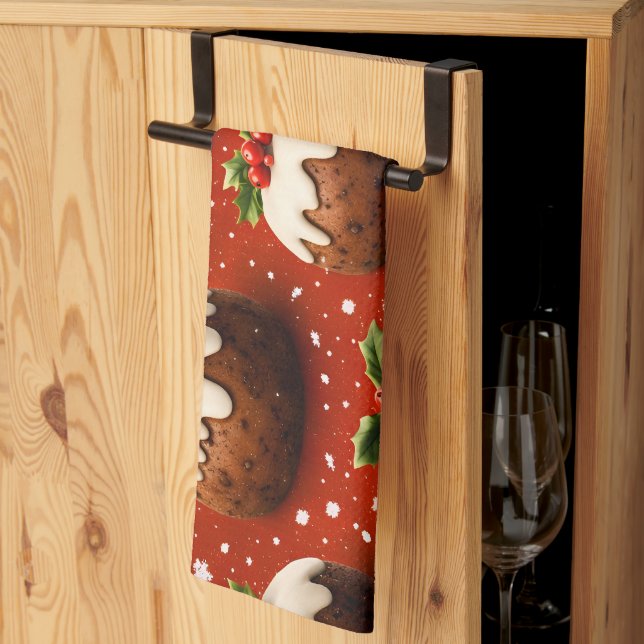 Paño De Cocina Best of Christmas pudding holiday tea towel (Pliegue de tercios)