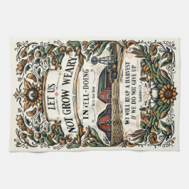 Paño De Cocina Bible Verse Christian Encouragement Tea Towel