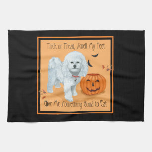 Paño De Cocina Bichon Frise Truco o trato