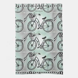 Paño De Cocina "Bici a la playa "
