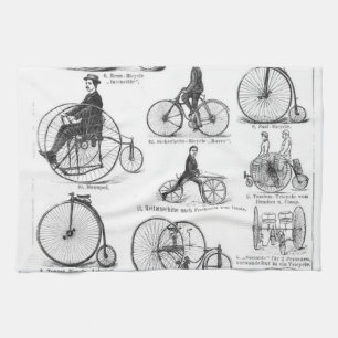 Paño De Cocina Bicicleta de rueda alta Penny Farthing