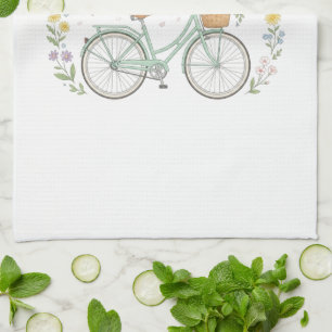 Paño De Cocina Bicicleta Floral Vintage Bloom & Glow Cocina de Pr
