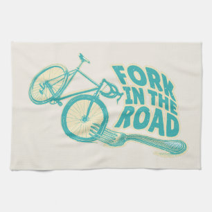 Paño De Cocina Bicicleta Fork in the road Funny