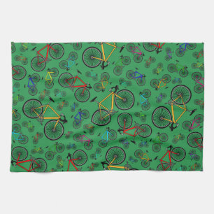 Paño De Cocina Bicis verdes del camino