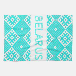 Paño De Cocina Bielorrusia Б е л а р с htémoc turquesa