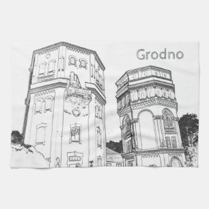 Paño De Cocina Bielorrusia Grodno Hrodna Cityscape Architecture