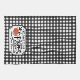 Paño De Cocina Bienvenido a nuestro parche de calabaza | Granja