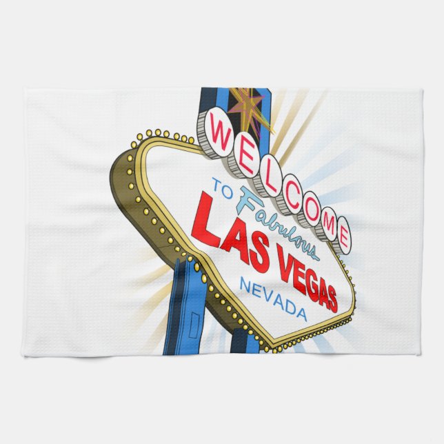 Paño De Cocina Bienvenidos a Las Vegas (Horizontal)