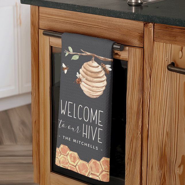Paño De Cocina Bienvenidos a nuestra colmena personalizada (Subido por el creador)
