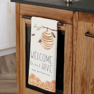 Paño De Cocina Bienvenidos a nuestra colmena personalizada