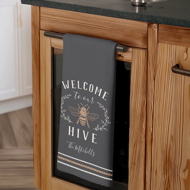 Paño De Cocina Bienvenidos a nuestra colmena personalizada (Subido por el creador)