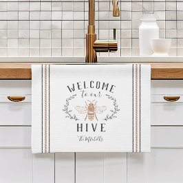 Paño De Cocina Bienvenidos a nuestra colmena personalizada