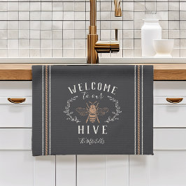 Paño De Cocina Bienvenidos a nuestra colmena personalizada