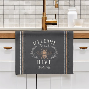 Paño De Cocina Bienvenidos a nuestra colmena personalizada