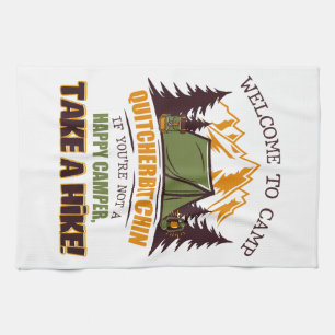 Paño De Cocina Bienvenidos Al Campamento Quitcherbitchin Feliz Ca