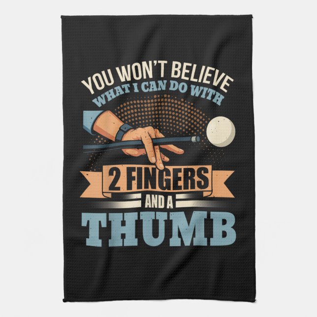 Paño De Cocina Billar Divertido de Piscina (Vertical)